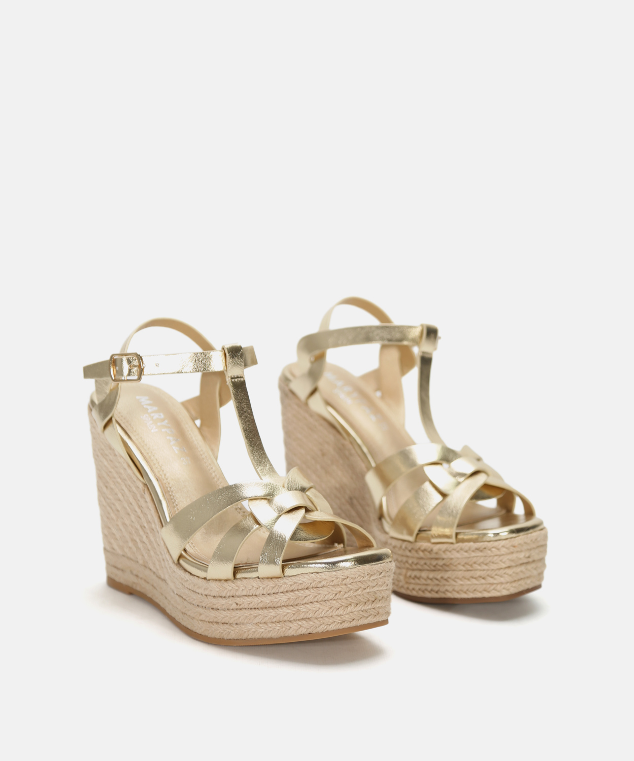 Sand&aacute;lia salto cunha tira em T image number null